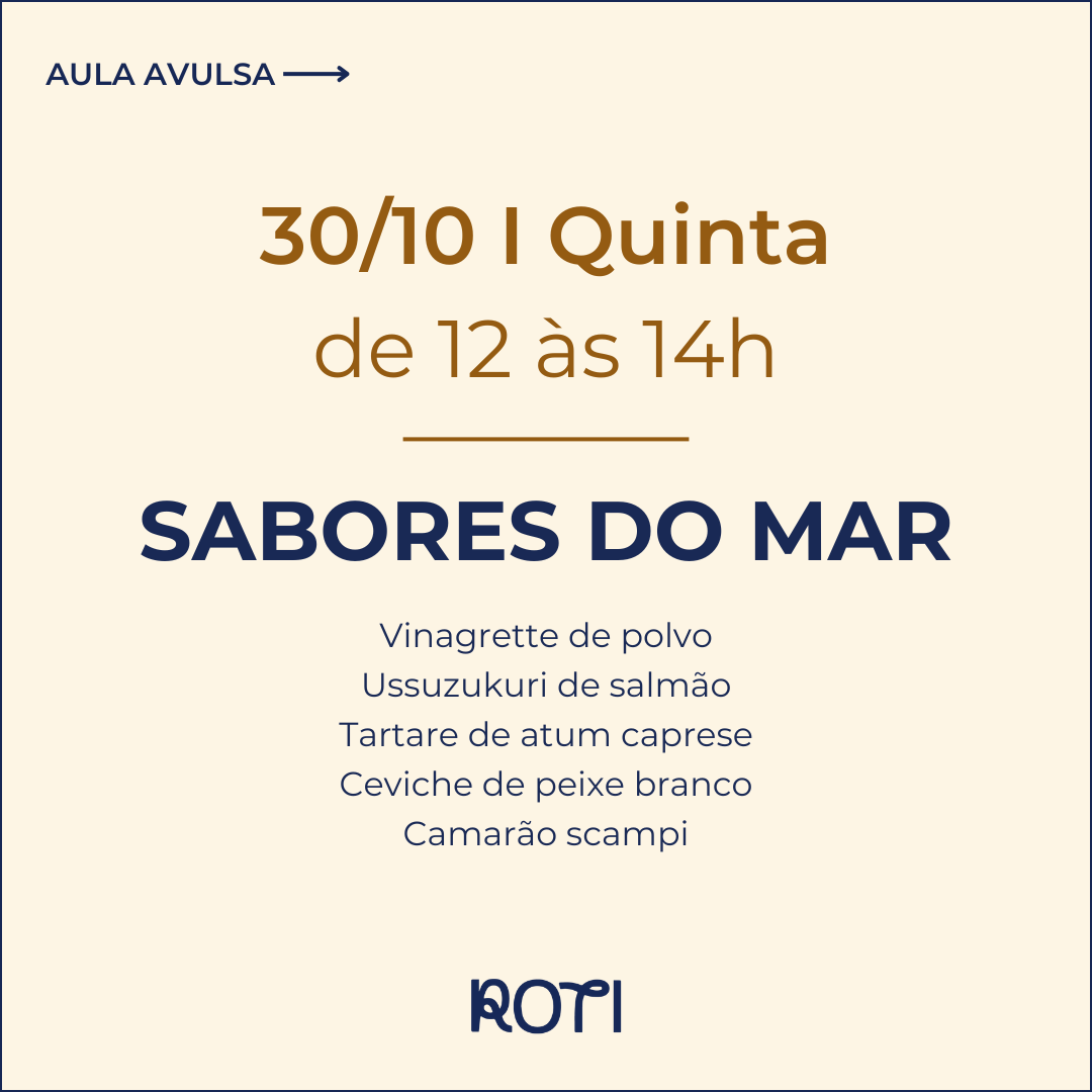 Sabores do Mar | 30/10 12-14h