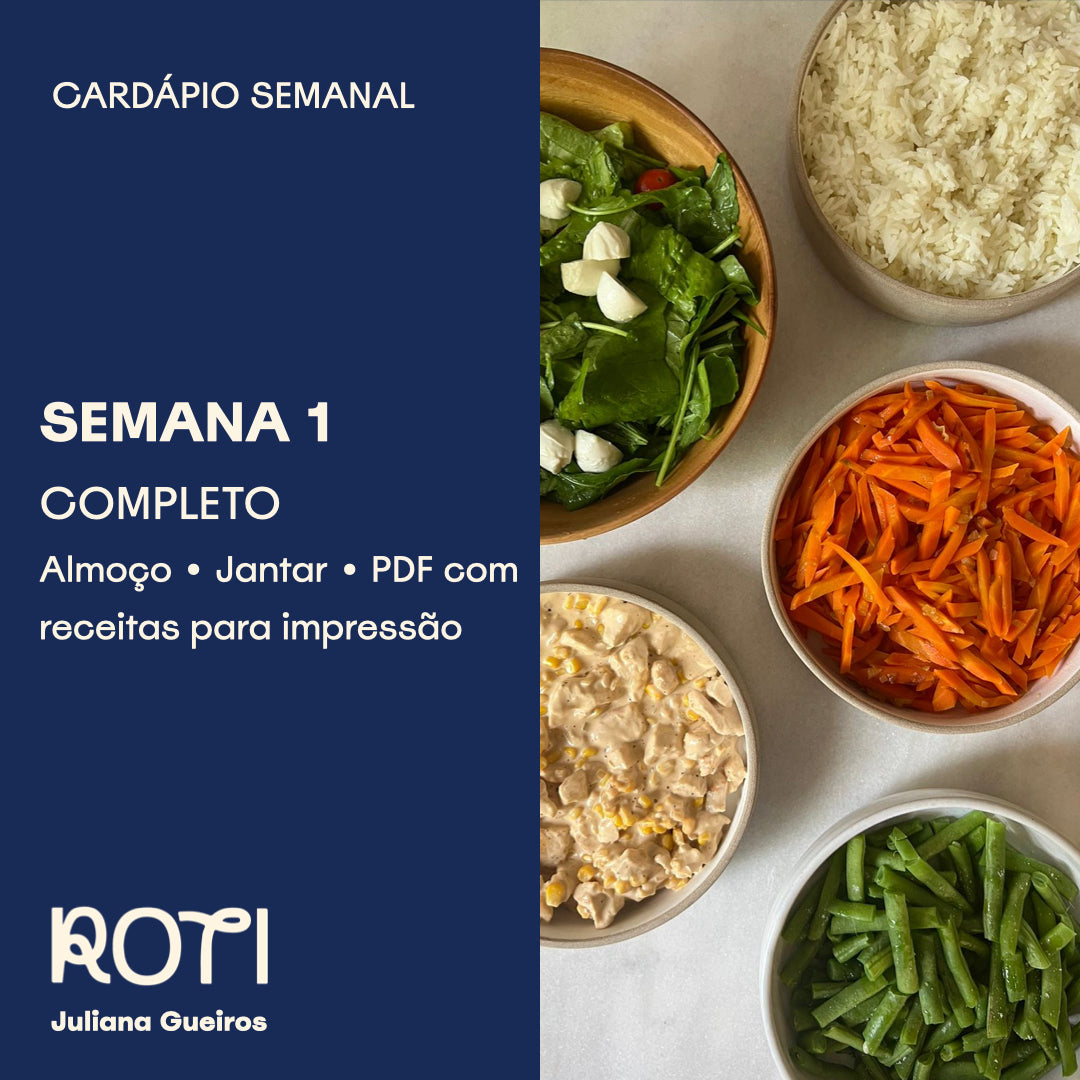 Cardápio Completo - Semana 1