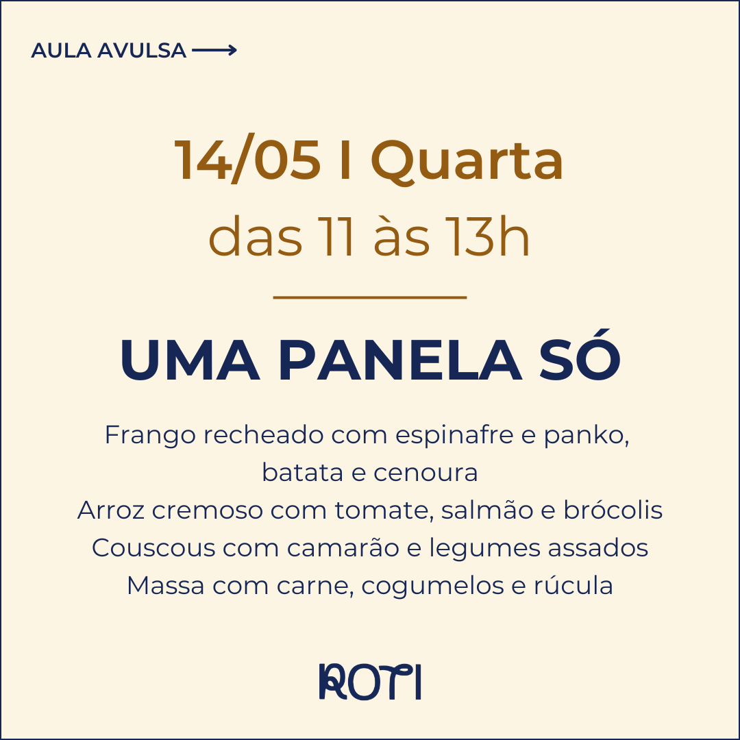 Uma panela só | 14/05 11-13h