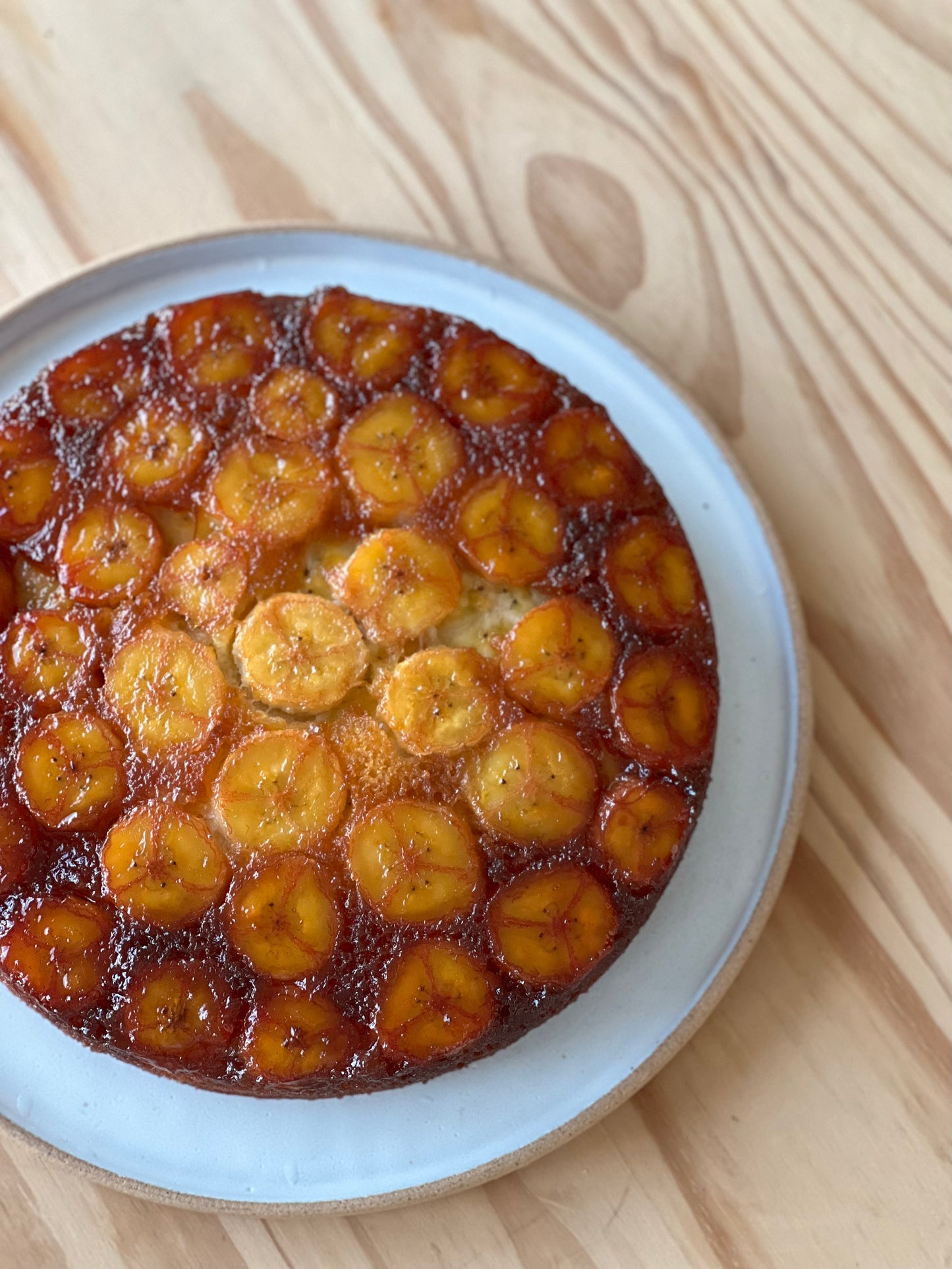 Bolo de banana invertido