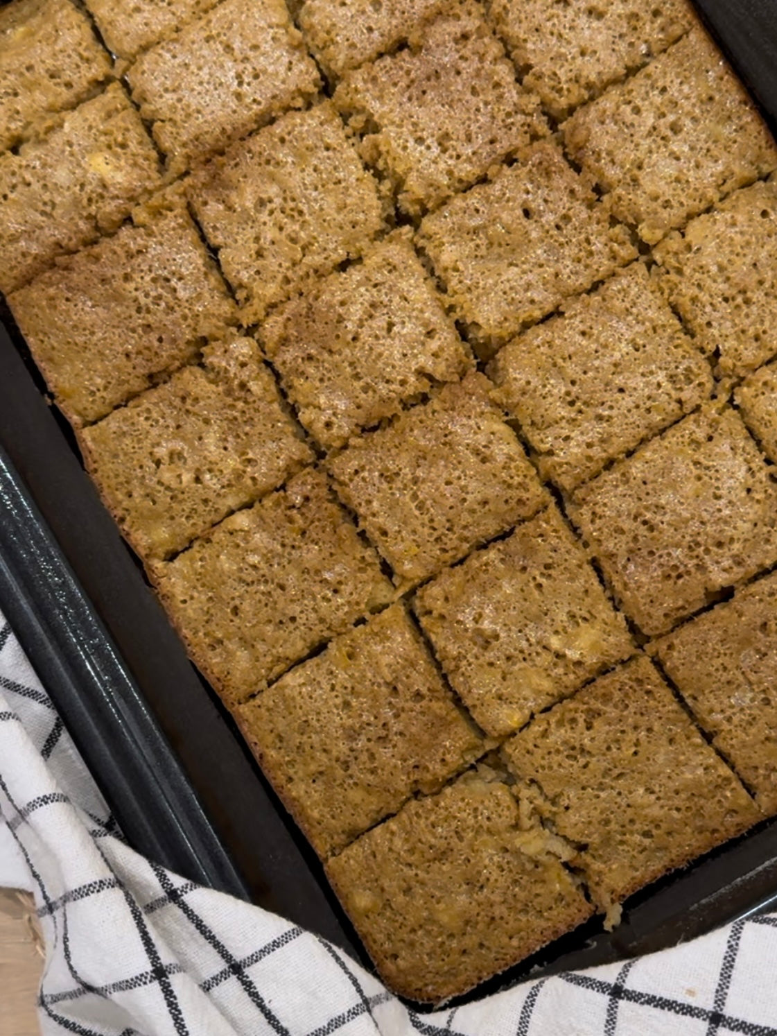 Bolo de banana com aveia