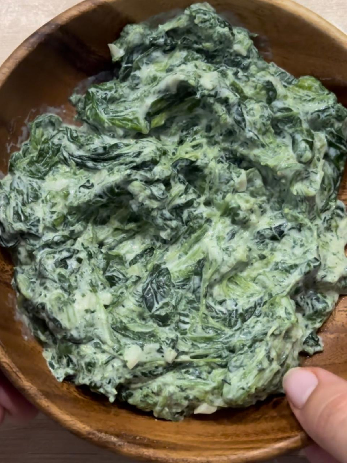 Creme de espinafre sem farinha e maisena