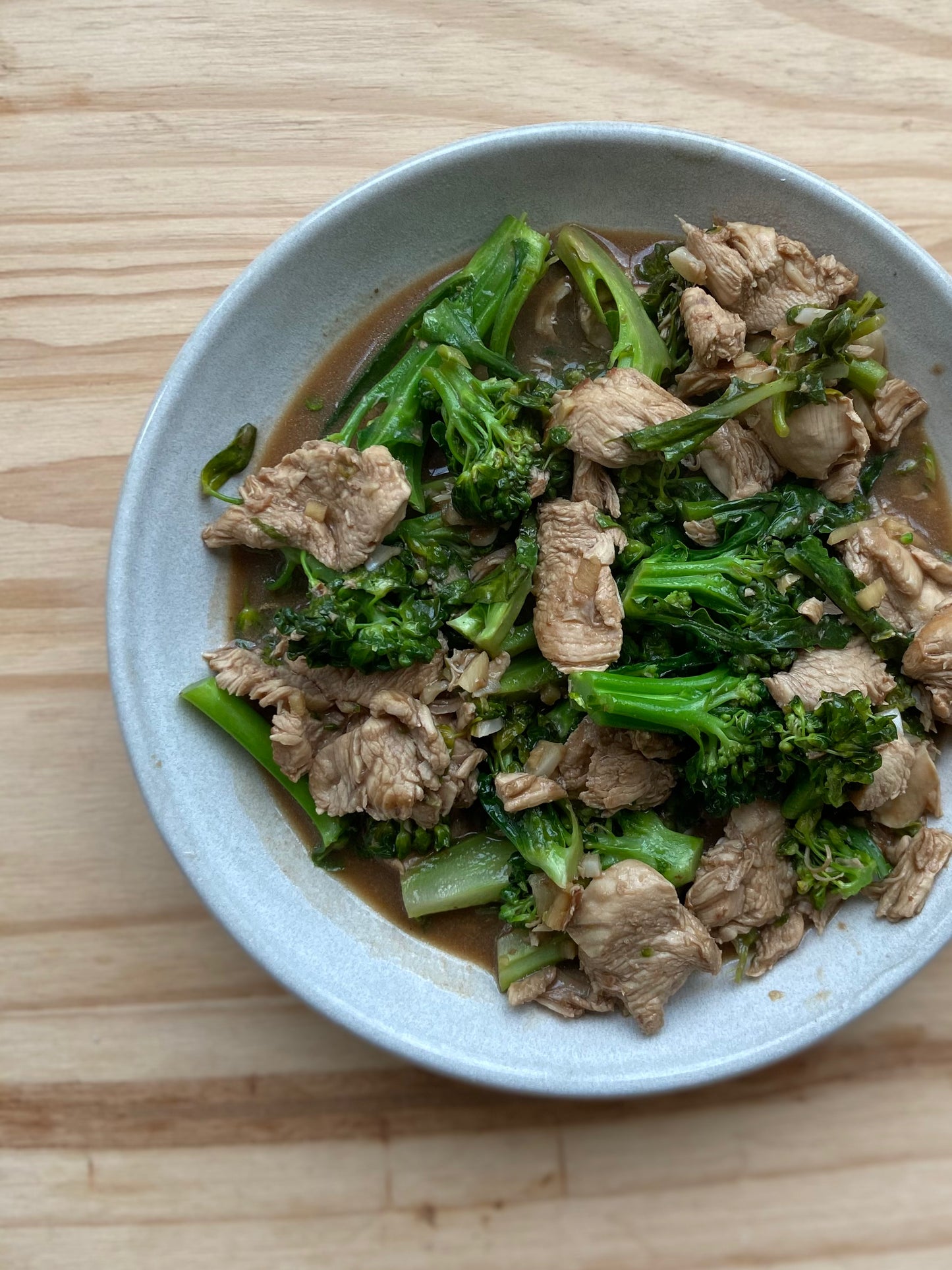 Frango com brócolis