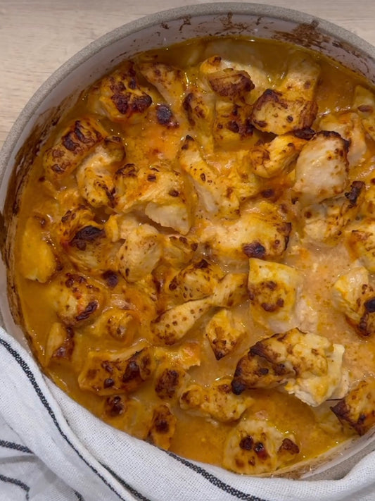 Frango ao curry na air fryer