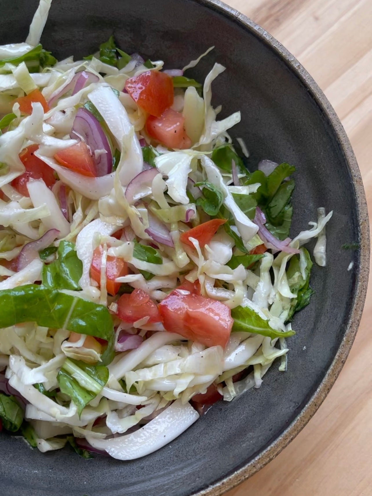 Salada de repolho colorida