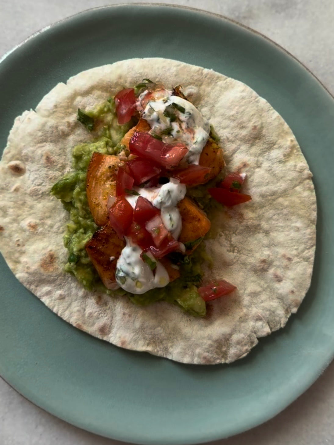 Taco de salmão