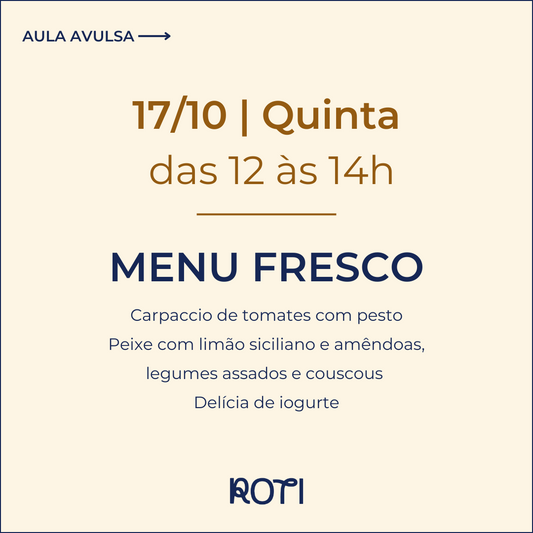 Menu Fresco | 17/10 12-14h