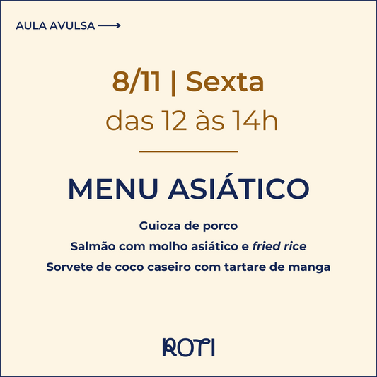 Menu Asiático | 08/11 12-14h