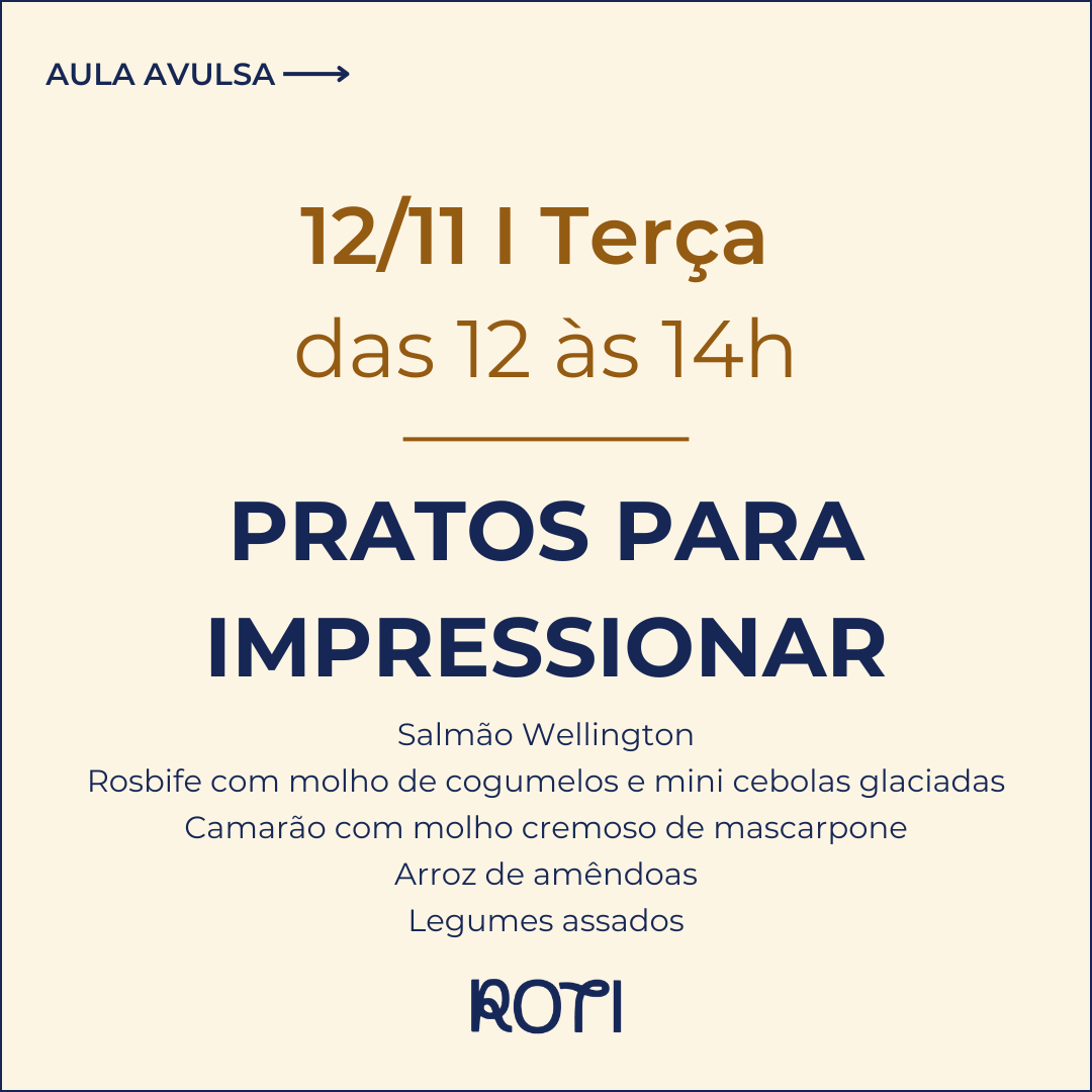 Pratos para Impressionar | 12/11 12-14h