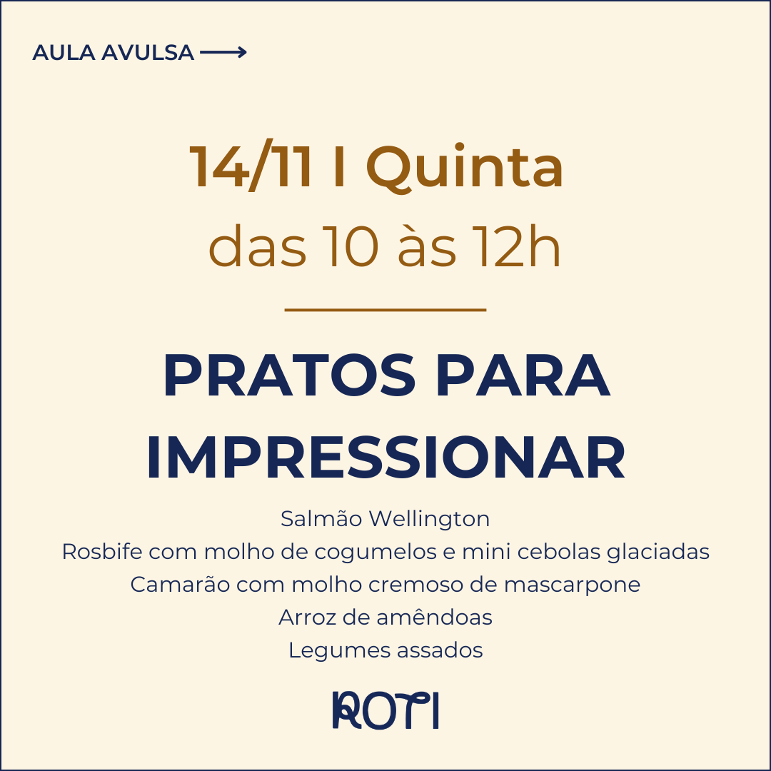 Pratos para Impressionar | 14/11 10-12h