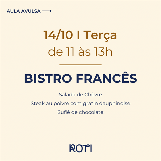 Bistro Francês | 14/10 11-13h