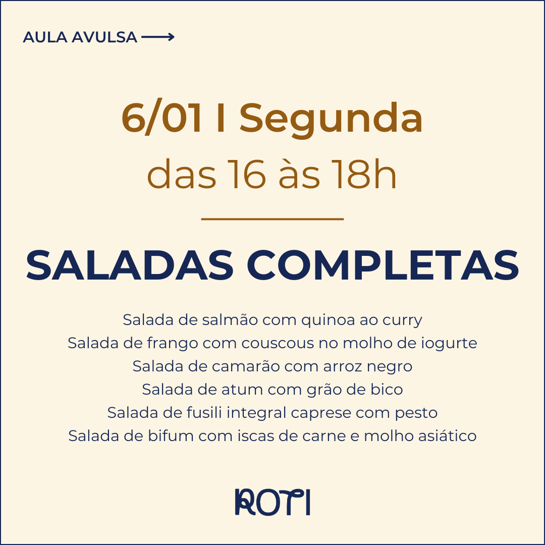 Saladas Completas | 06/01 16-18h