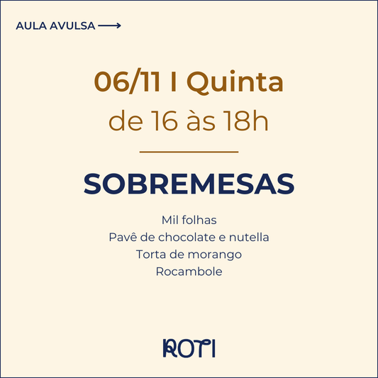 Sobremesas | 06/11 16-18h