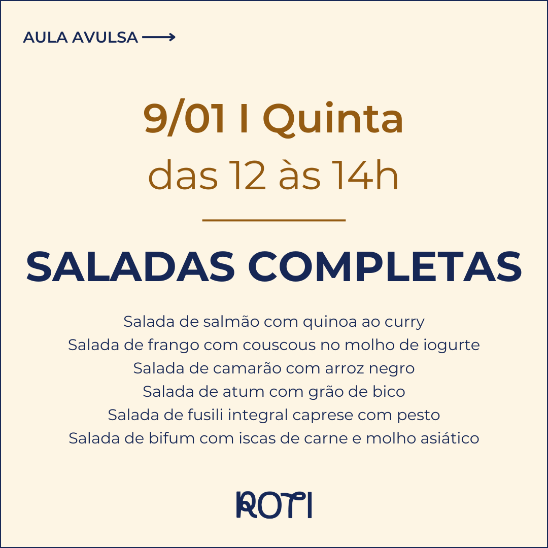 Saladas Completas | 09/01 12-14h