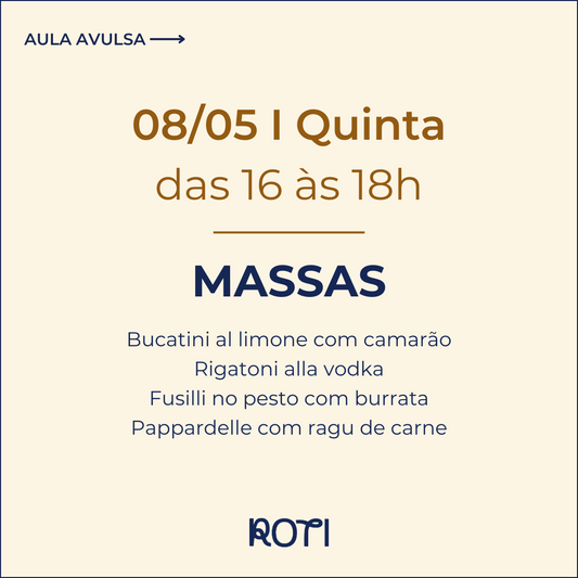 Massas | 08/05 16-18h