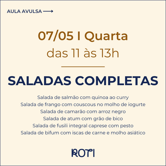 Saladas Completas | 07/05 11-13h