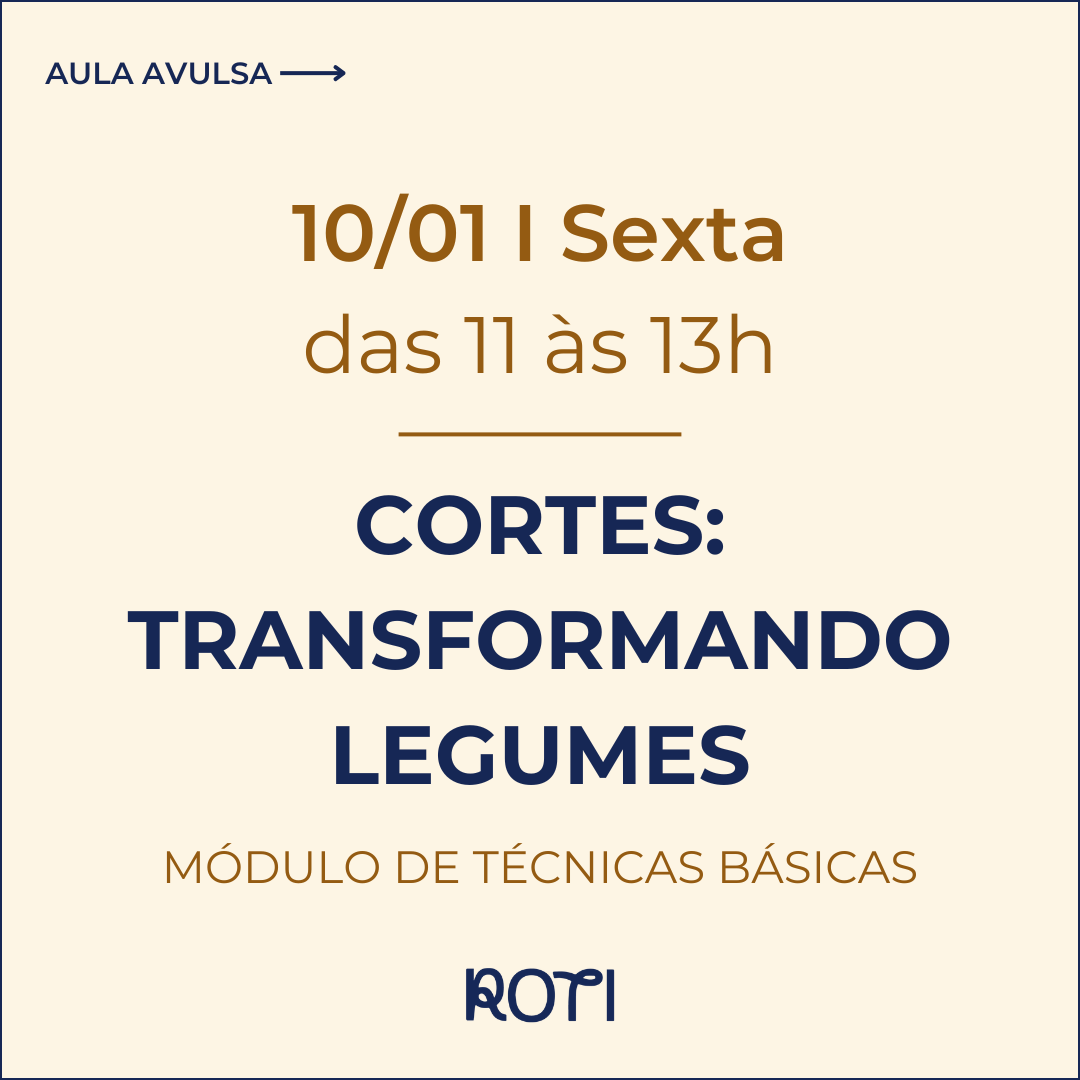 Cortes: Transformando Legumes | 10/01 11-13h