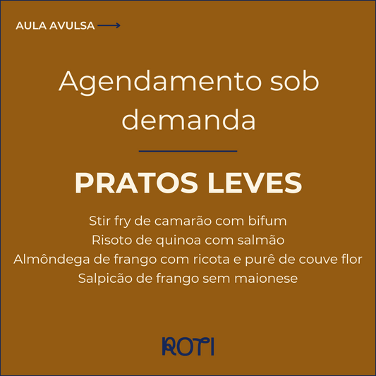 Pratos Leves | Sob demanda