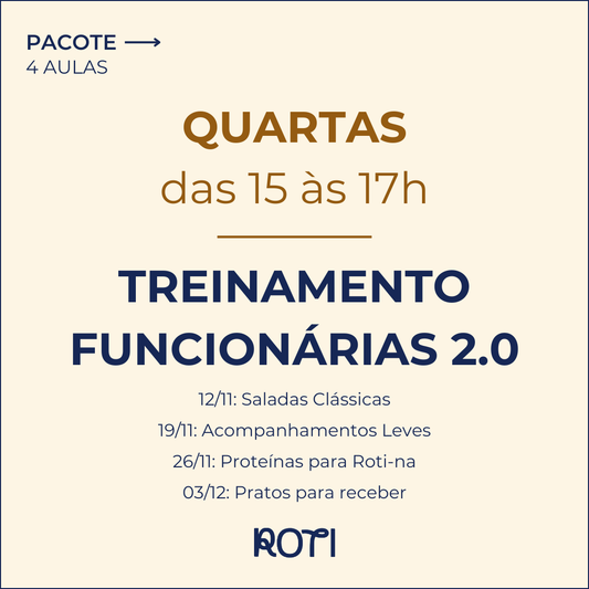 Treinamento para Funcionárias 2.0 | Quartas [Nov]