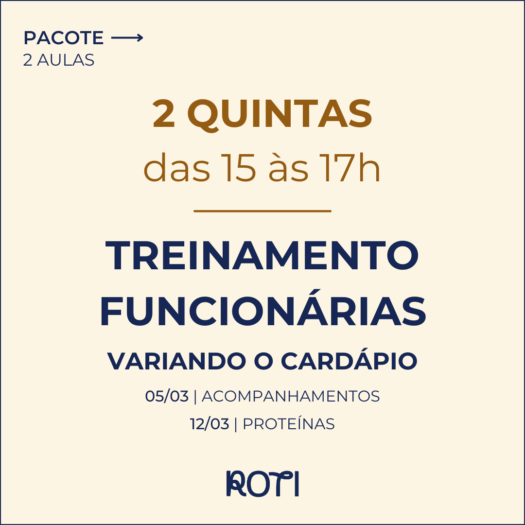 Treinamento para Funcionárias | Variando o Cardápio