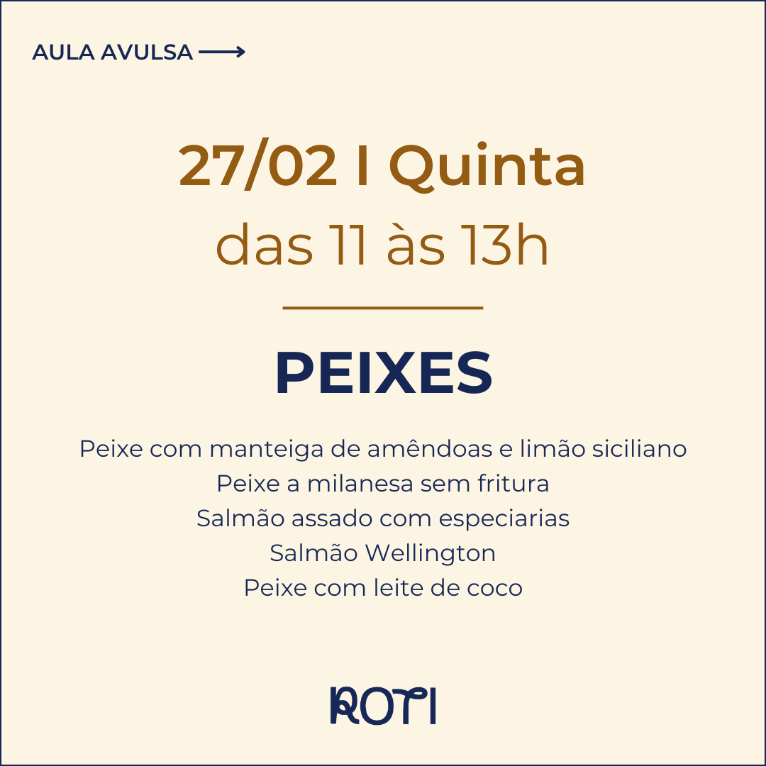 Peixes | 27/02 11-13h