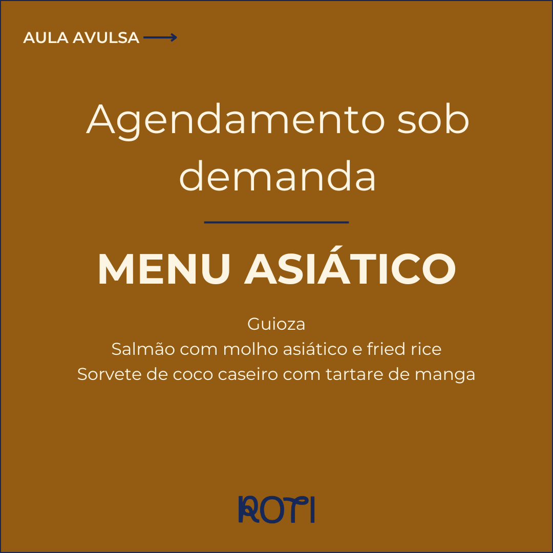 Menu Asiático | Sob demanda