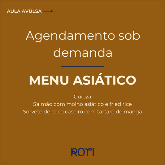 Menu Asiático | Sob demanda