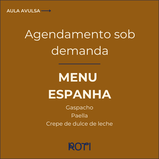 Menu Espanha | Sob demanda