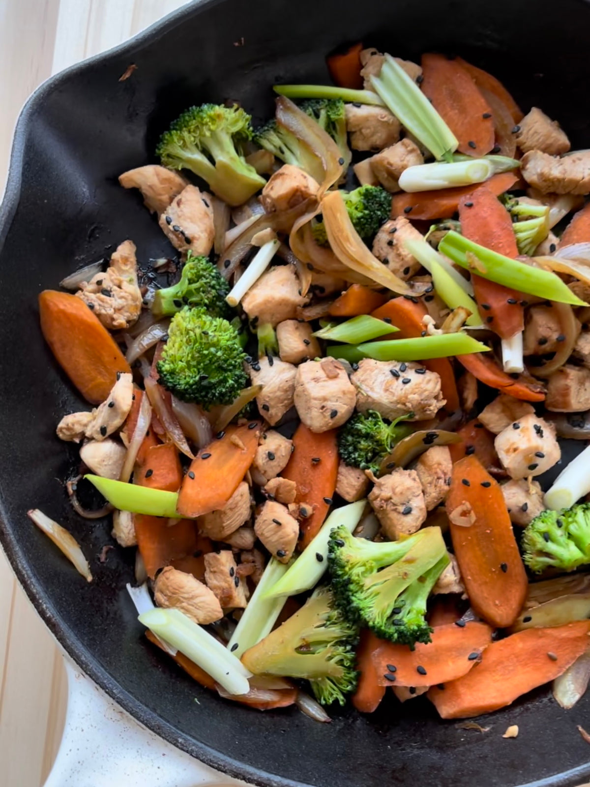 Roti Frango Stir fry com frango reaproveitado – Roti na cozinha