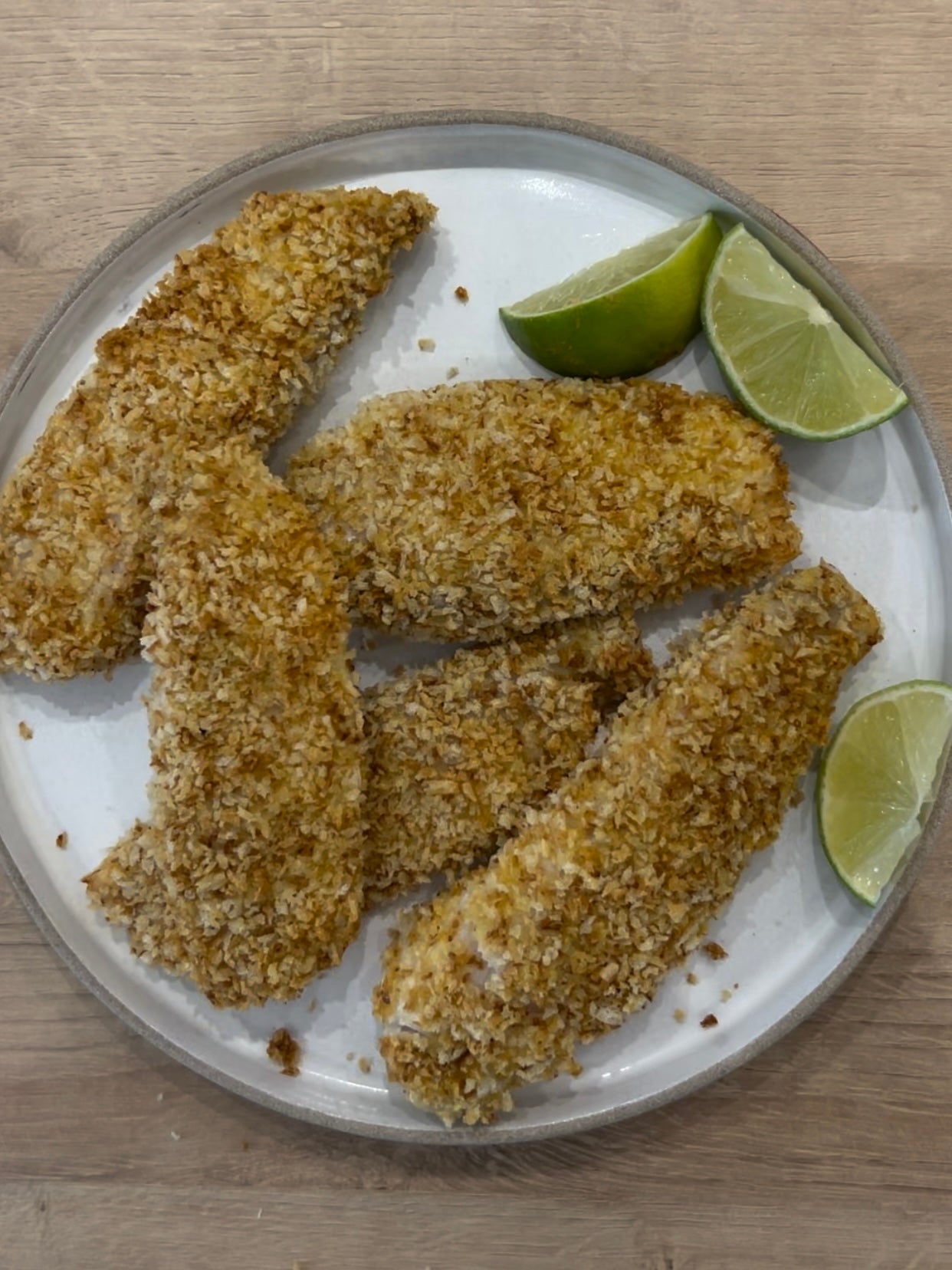 Peixe a milanesa sem fritura