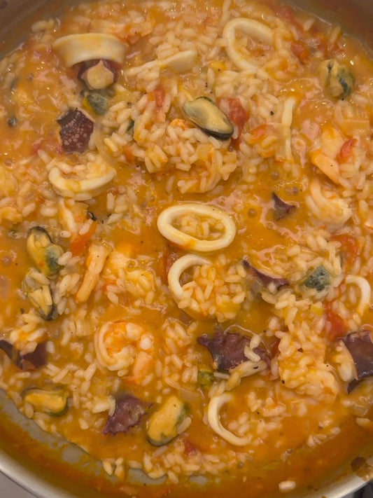 Risoto de frutos do mar