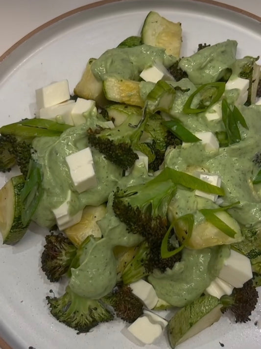 Salada de brócolis e abobrinha