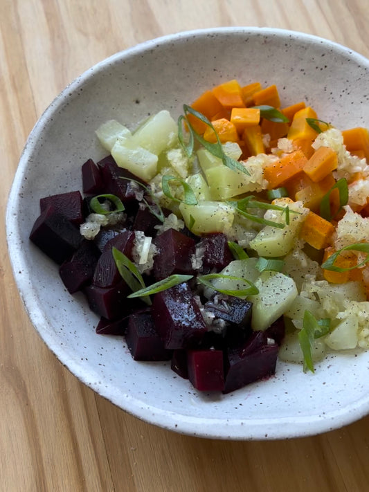 Salada de legumes com vinagrete