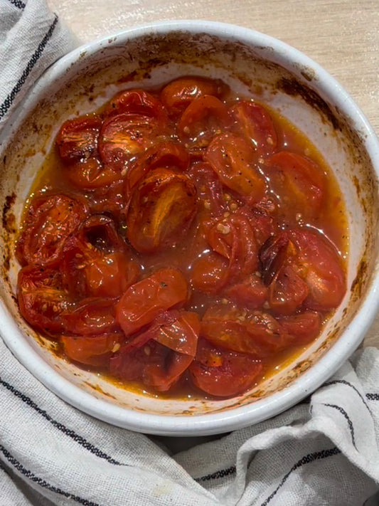 Tomate cereja assado
